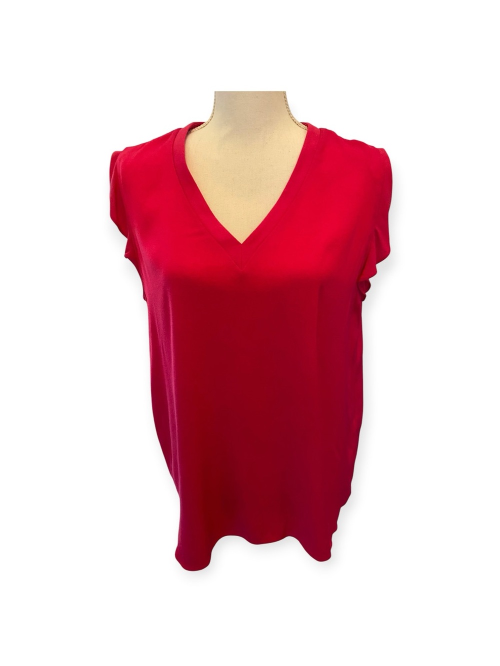 Kate Spade V-neck blouse with ruffle sleeves